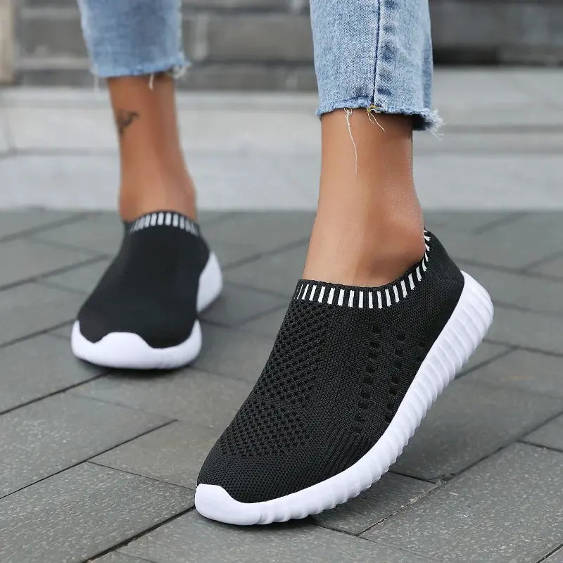Women's Stretch Fabric Sock Sneakers