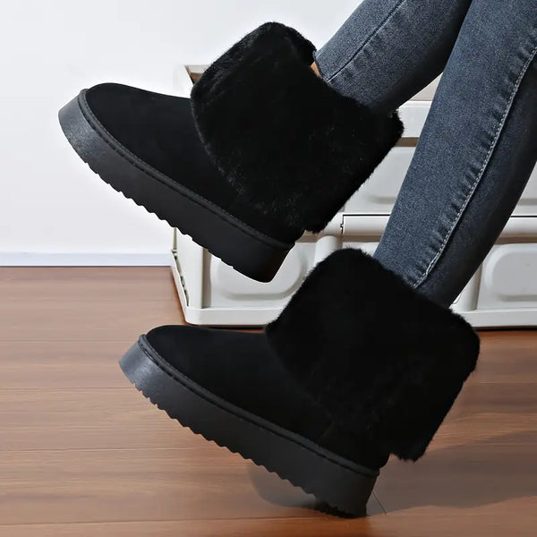 Chilli Taco Pattern Print Comfy Winter Boots