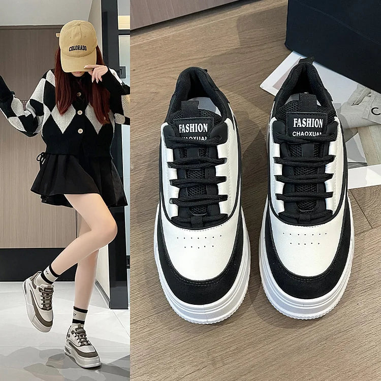 Women's thick-soled height-increasing sneakers