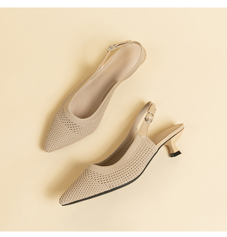 Women's Summer Knit Slingback Sandals