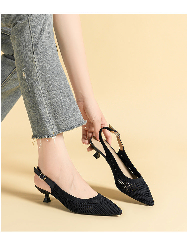 Women's Summer Knit Slingback Sandals