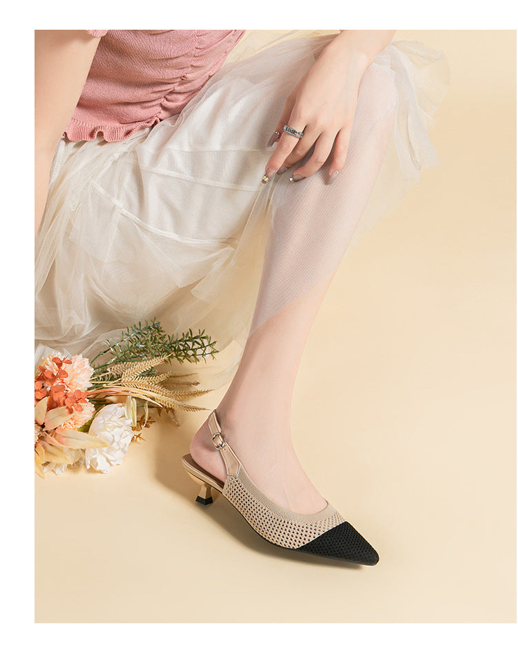 Women's Summer Knit Slingback Sandals
