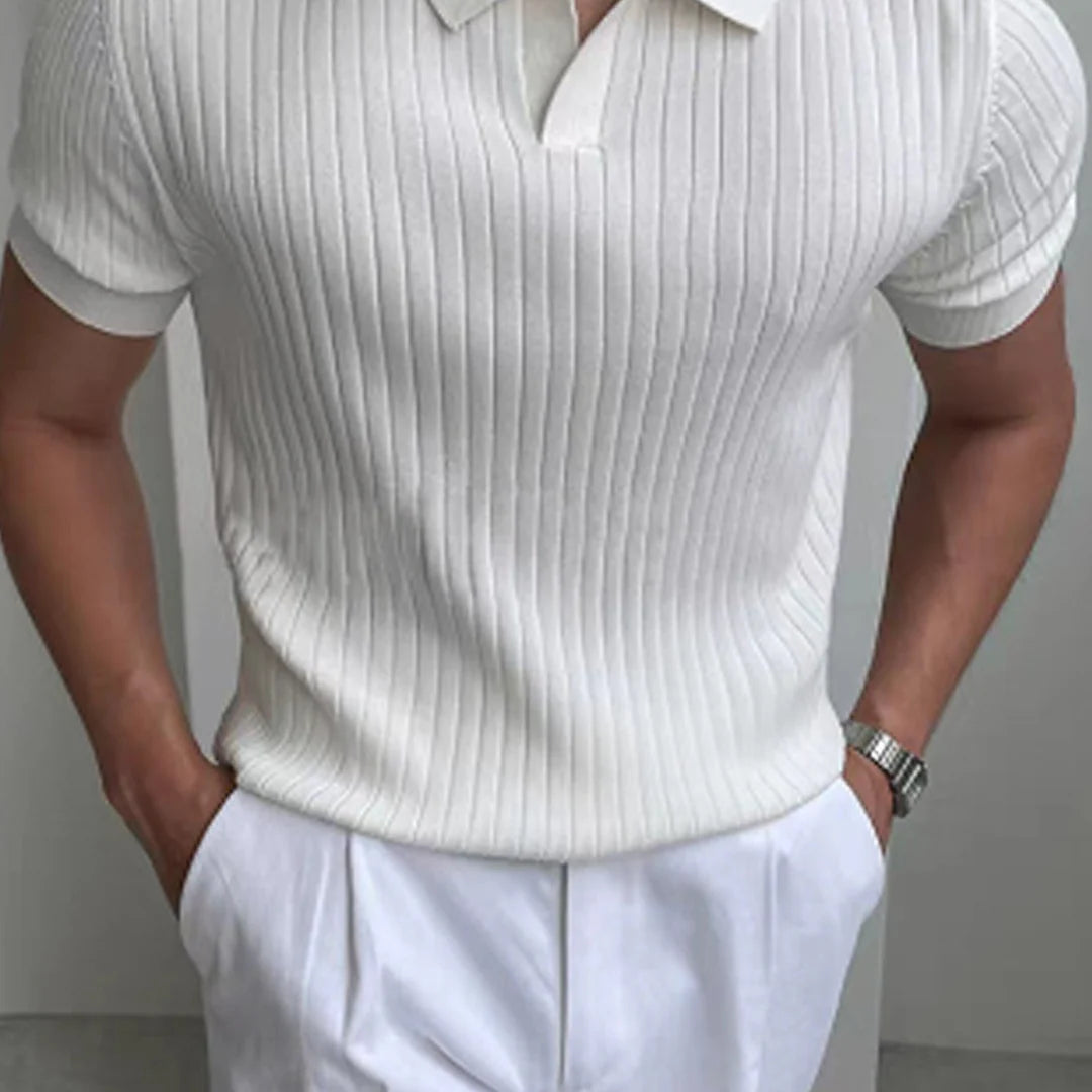 Men’s Soft-Touch Knit Summer Polo Shirt