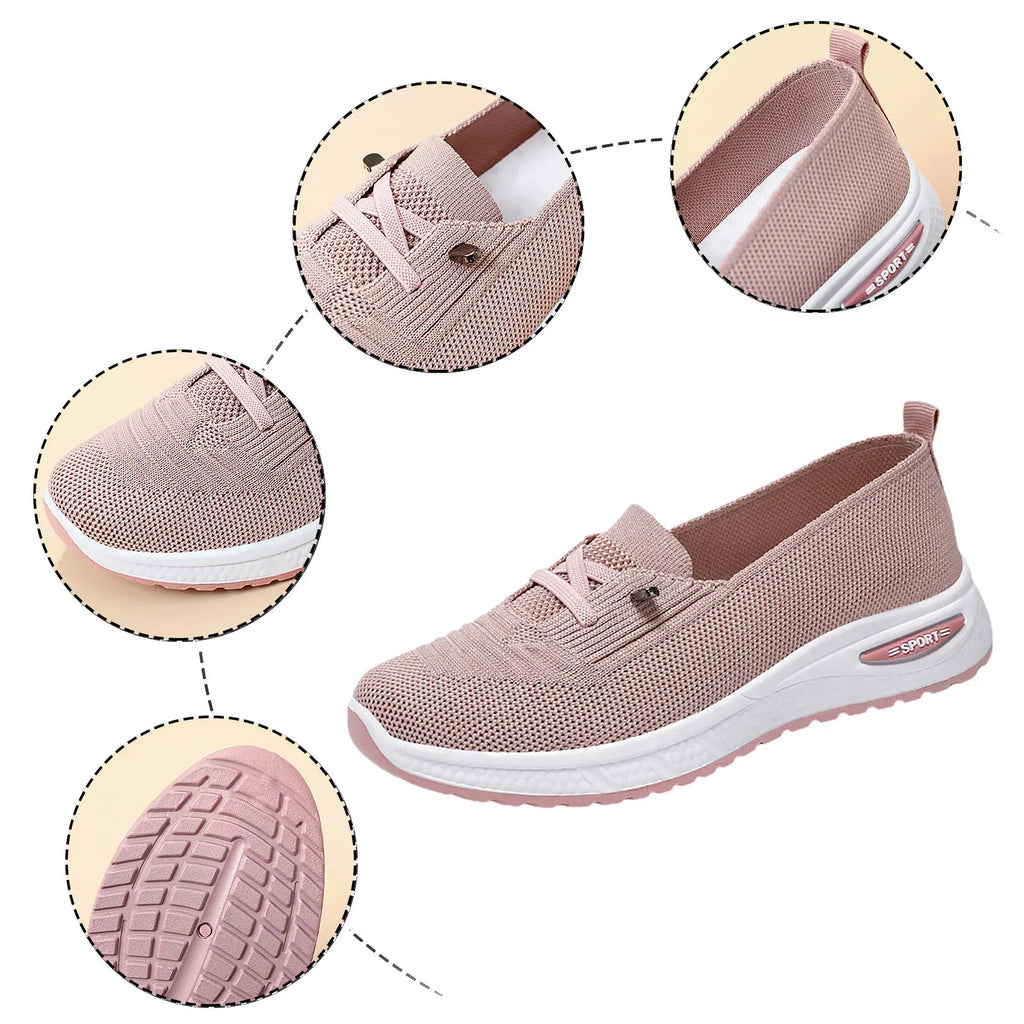 Women's Casual Walking Sneaker With Shallow Mouth