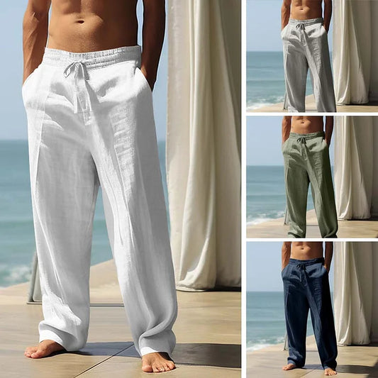 Men’s Relaxed Fit Straight Leg Casual Trousers