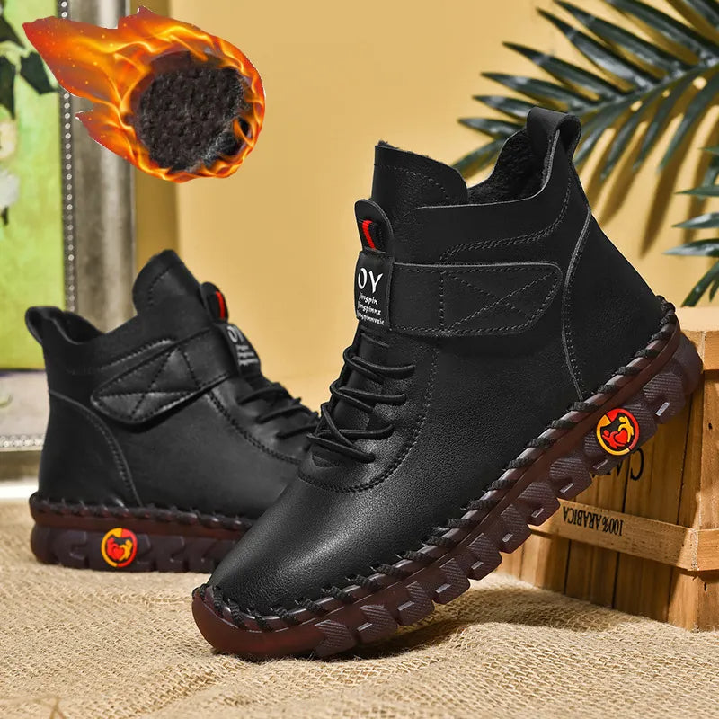 Comfortable Handmade Leather Foot Sneaker Boots