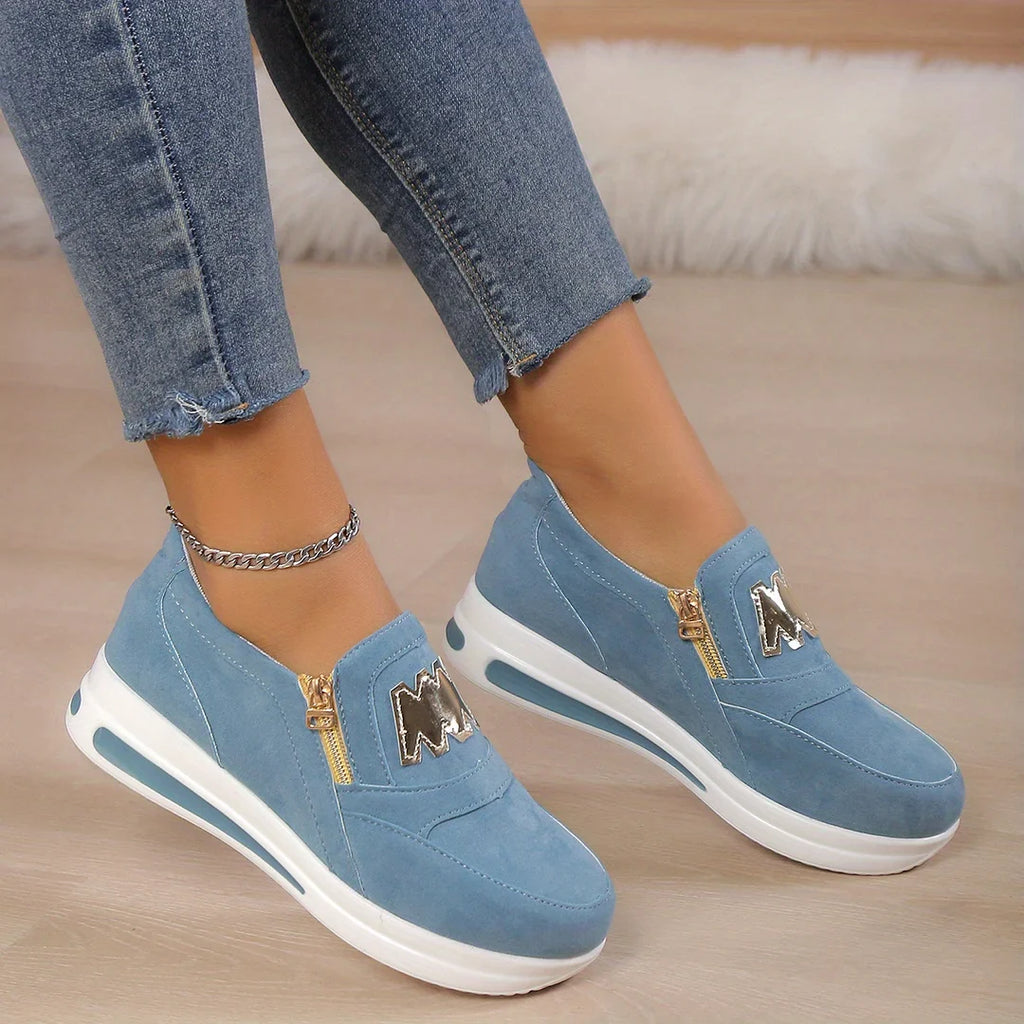 Women's casual platform slip-on orthopedic sneakers