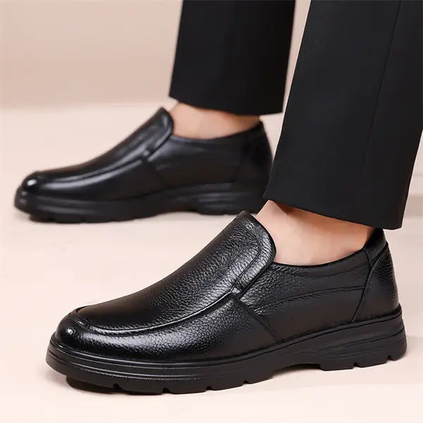 Men’s Premium Full-Grain Leather Slip-On Formal Loafers