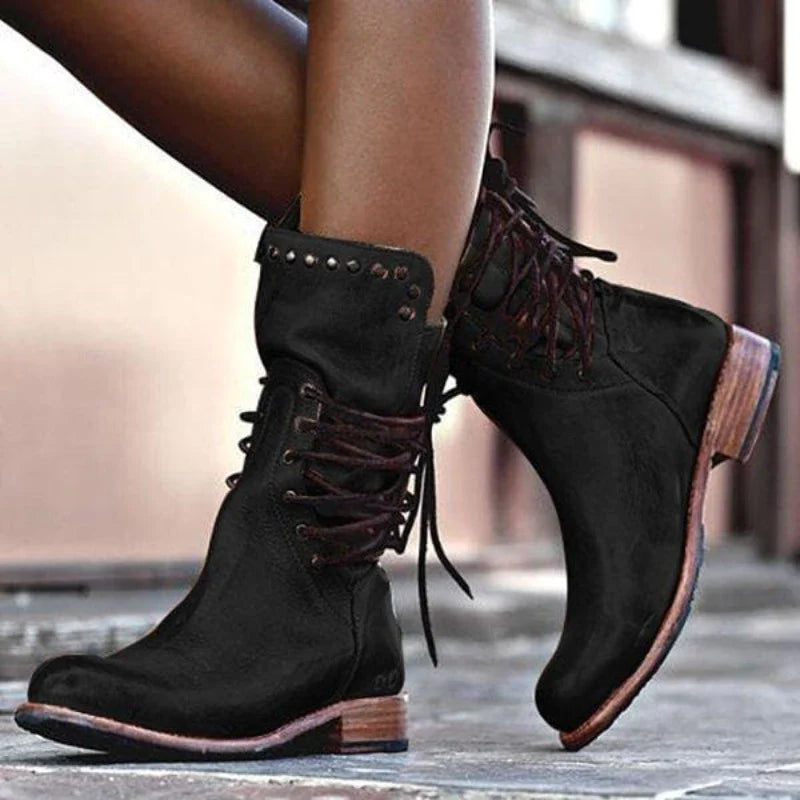 Women’s Vintage Lace-Up Boots