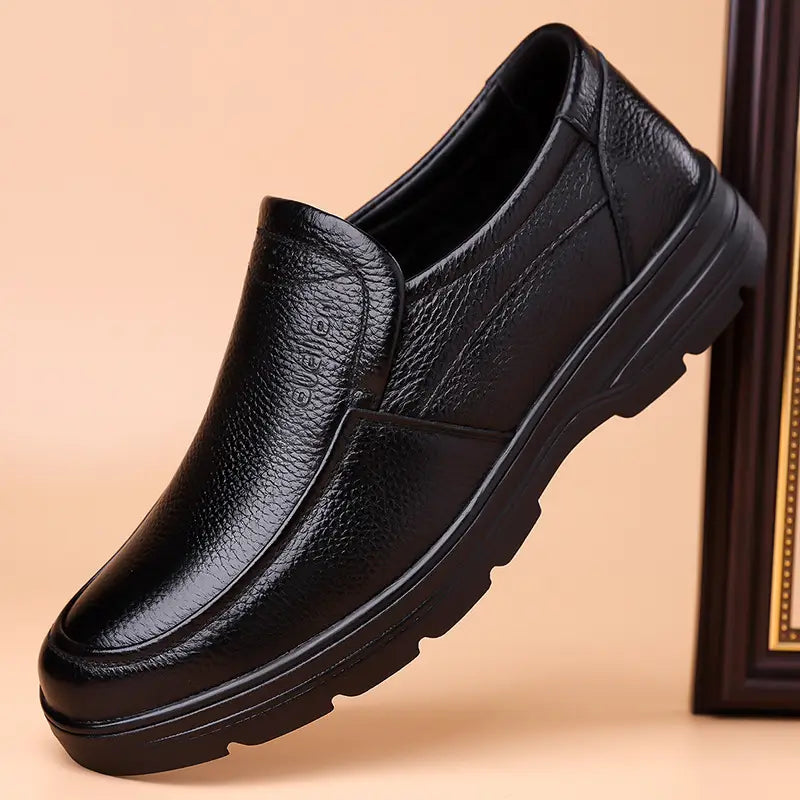 Men’s Premium Full-Grain Leather Slip-On Formal Loafers