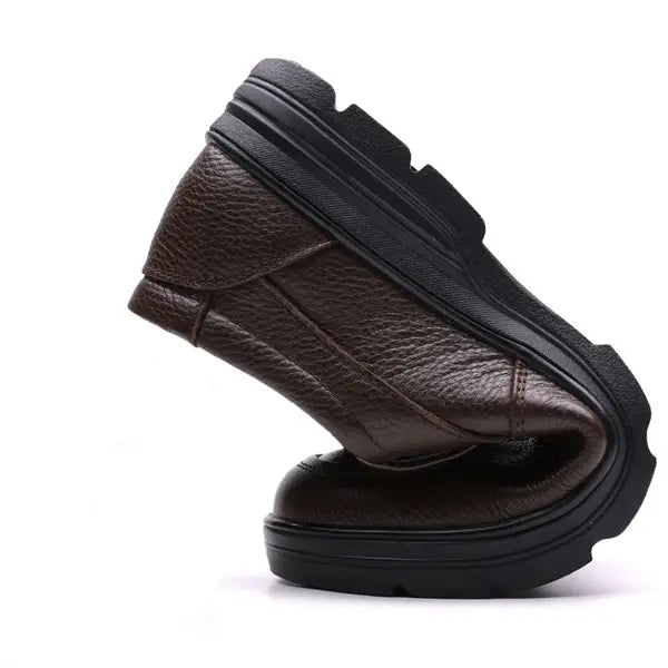 Men’s Premium Full-Grain Leather Slip-On Formal Loafers