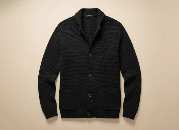 Men’s Classic Wool Knit Button Cardigan