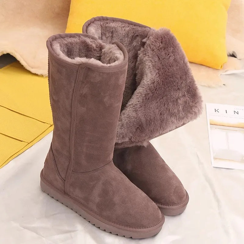 Women’s Plush-Lined Thick Sole Winter Snow Boots