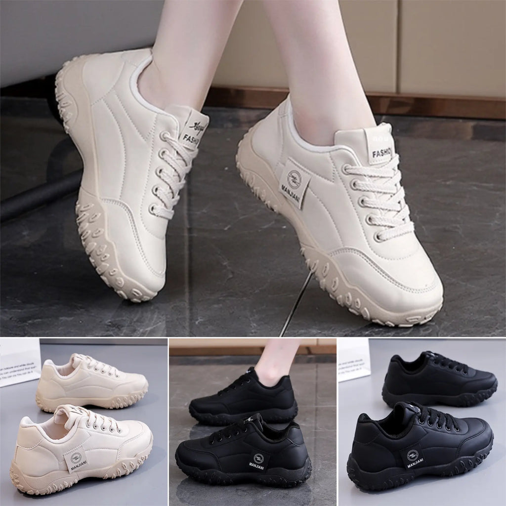 Women’s Chunky Grip-Sole Lace-Up Trainers