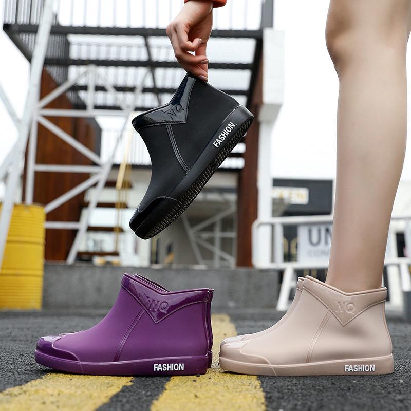 Women’s Short Waterproof Anti-Slip Rain Ankle Boots
