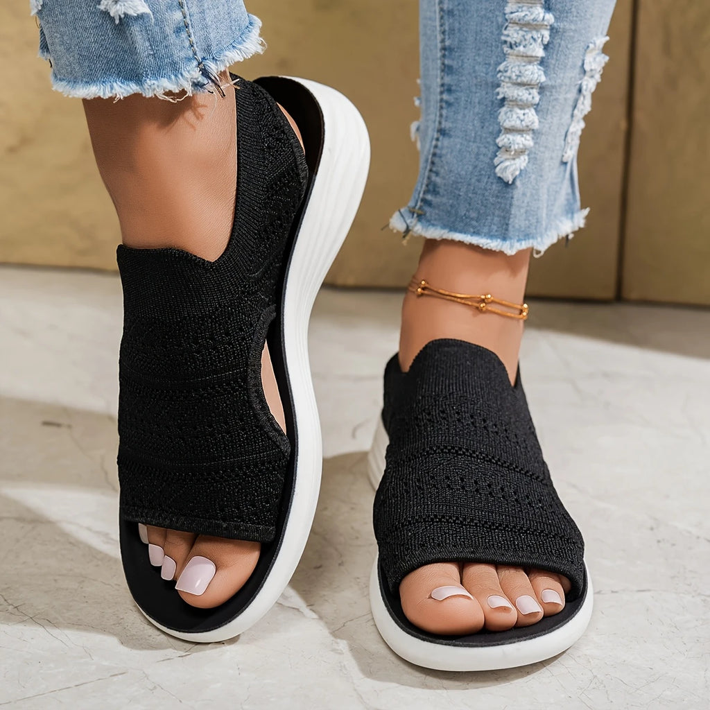 Women's Water Sport Sandals - Light Blue Slip-On