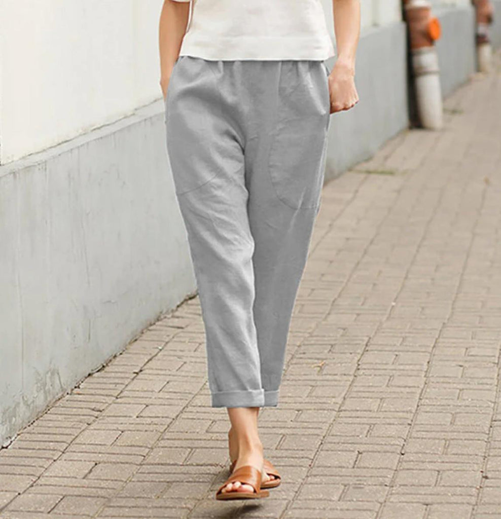 Lightweight Cotton Pants for Women in Plus Sizes