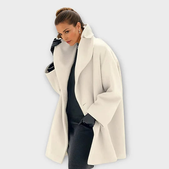 Women’s Elegant Wool-Blend Scandinavian Style Coat