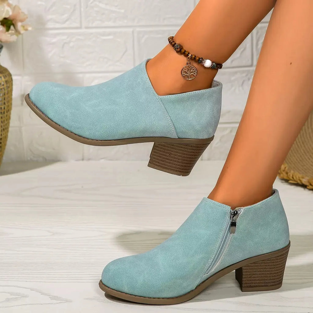 Women's Solid Colour Trendy Boots