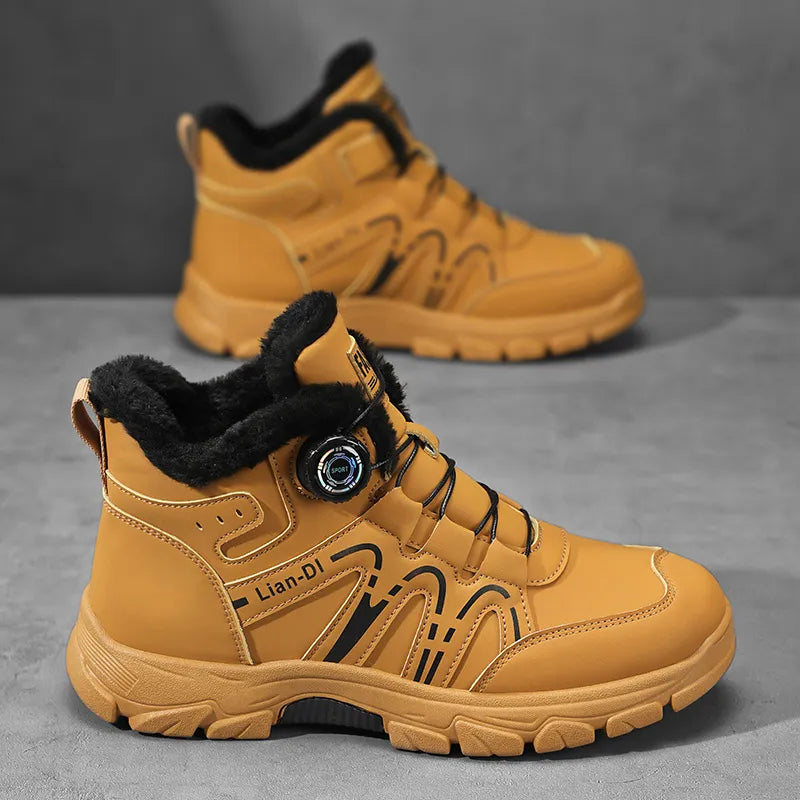 Men’s Waterproof Orthotic Grip Winter Work Trainers