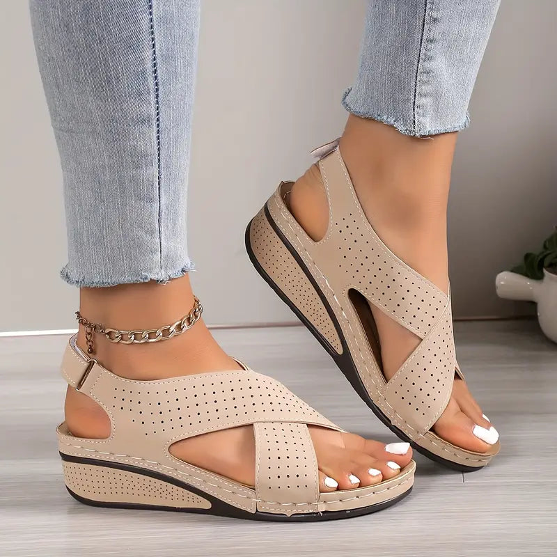 Stylish Crisscross Sandals with Arch Support