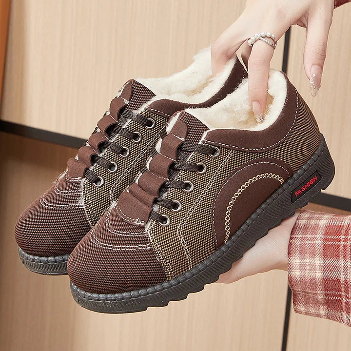 Women’s Fleece-Lined Winter Comfort Cotton Shoes