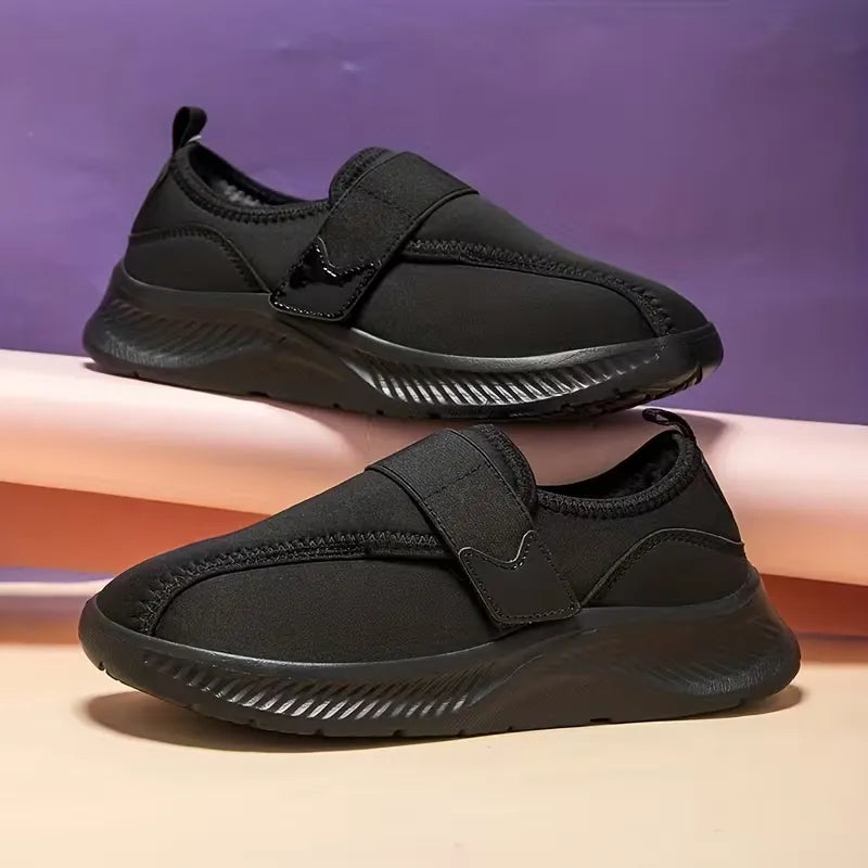 Women’s Fleece Lined Slip On Winter Shoes with Adjustable Strap