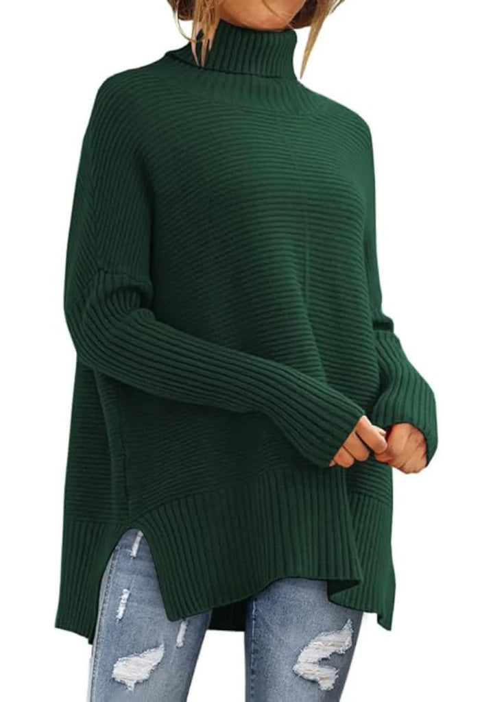 Women’s Soft Ribbed Knit Turtleneck Sweater