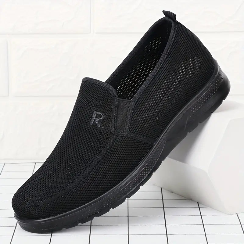 Men's Breathable Woven Slip-On Loafers