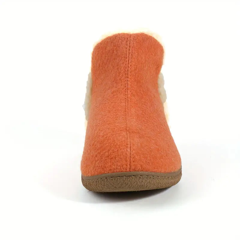 Cozy Ankle-High Wool-Like Slippers