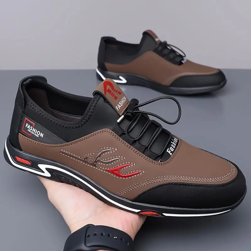Men’s Lightweight Breathable Lace-Up Trainers