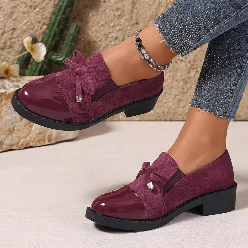 Suede velvet moccasins