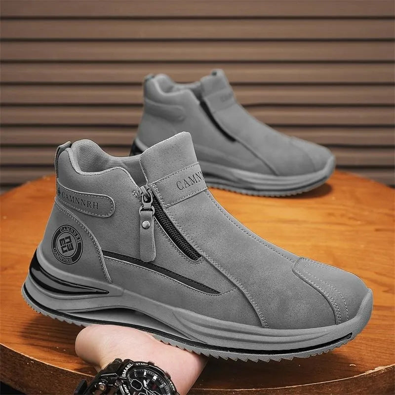 Men’s High-Top Slip-On Workwear Chelsea Boots