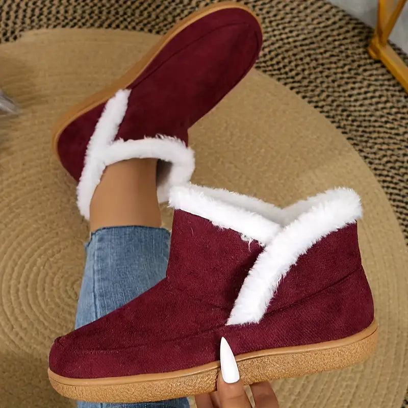 Women's Plush Fur Winter Ankle Boots