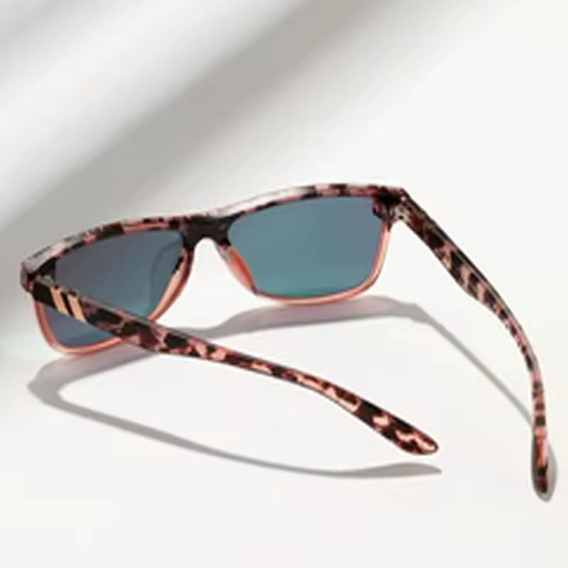 Pink Gradient Cat-Eye Sunglasses -pard Print & UV400 Protection Leo