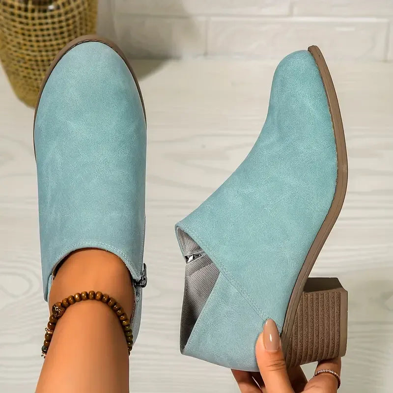 Women's Solid Colour Trendy Boots