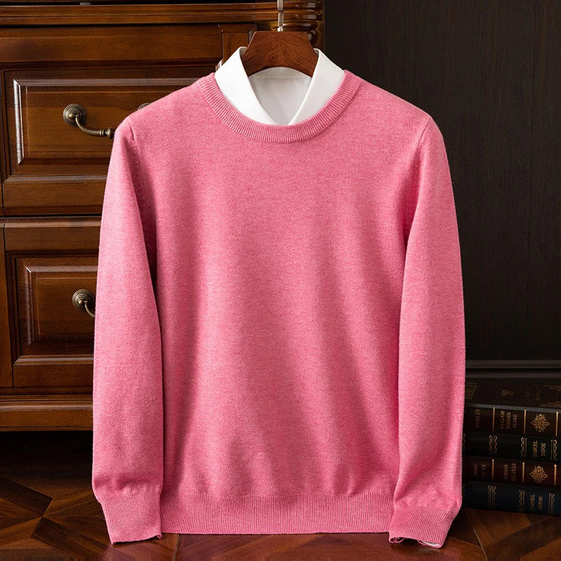Men’s Ultra-Soft Cashmere-Blend Precision Knit Sweater