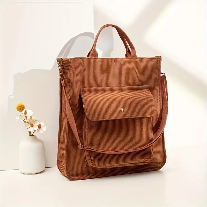 Corduroy Crossbody Bag for Women