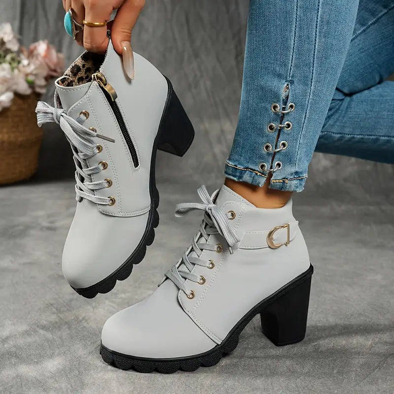 Women’s Orthopaedic Chunky Heel Ankle Boots