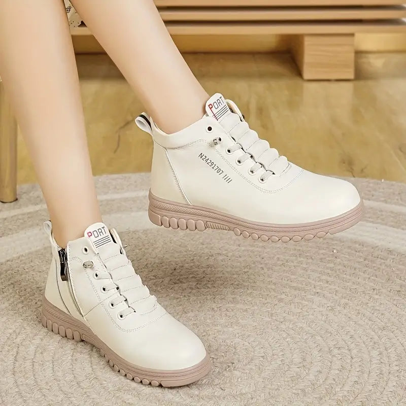 Women's Fashion Ankle Boots With Side Zipper