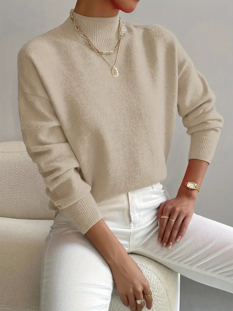 Women's Comfortable High Neck Sweater