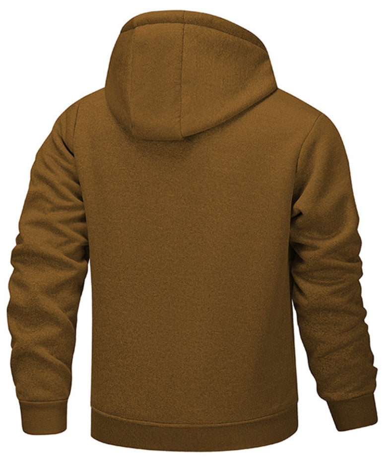 Men's Fleece Hoodie with Zippered Side Pockets