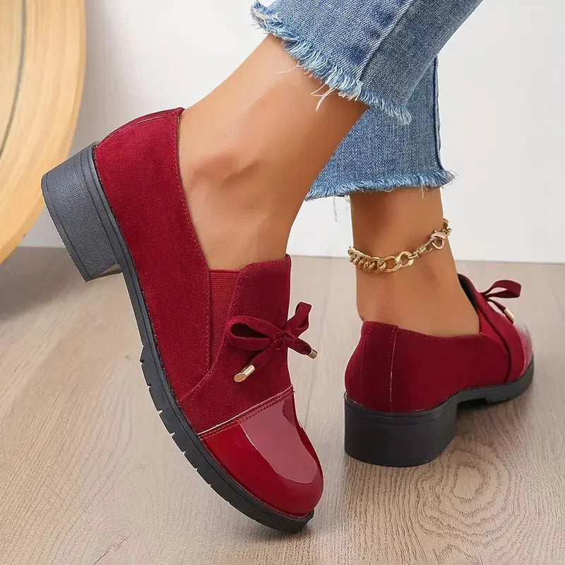 Suede velvet moccasins