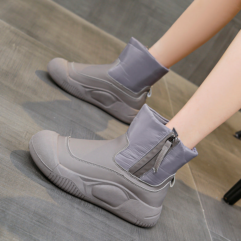 Women's Orthopedic High Heel Zip Boots