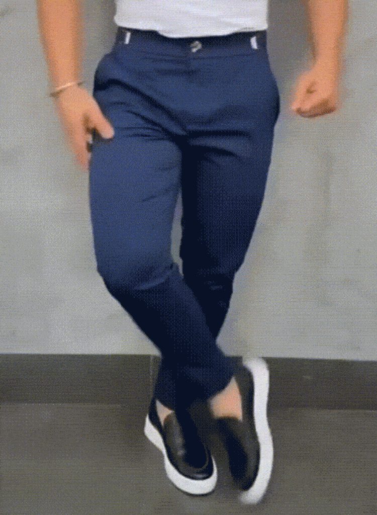 Men’s Slim Fit 4-Way Stretch Smart Trousers