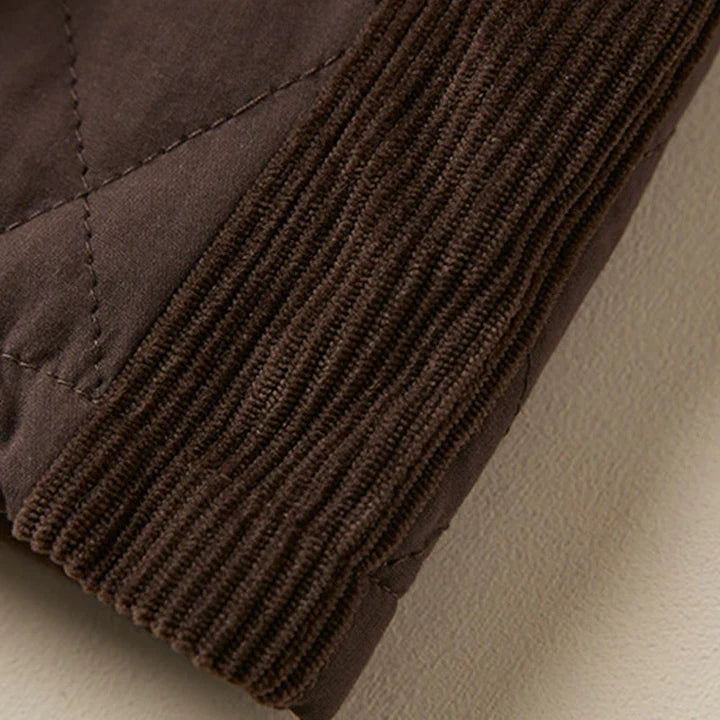 Women’s Diamond Quilted Thermal Cotton Harem Pants with Pockets