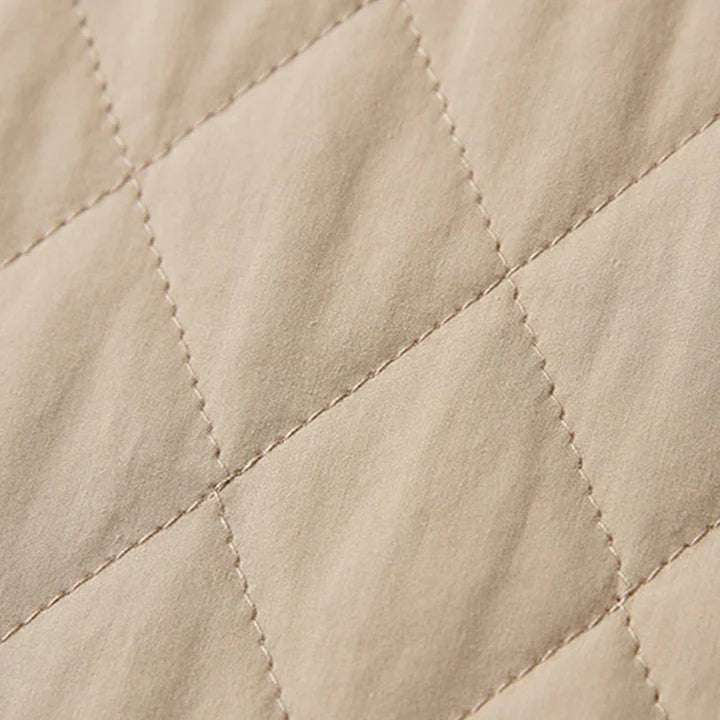 Women’s Diamond Quilted Thermal Cotton Harem Pants with Pockets