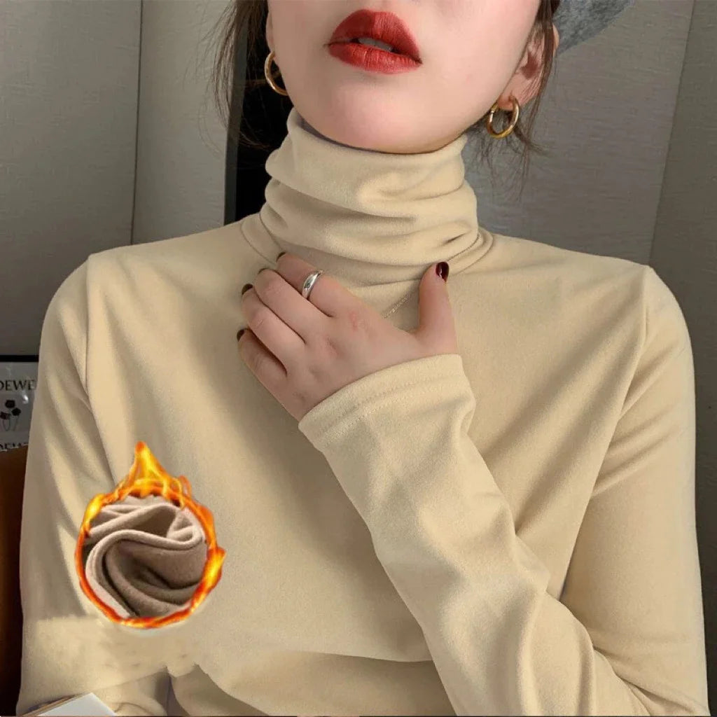 The Elayne Soft Thermal High-Collar Top