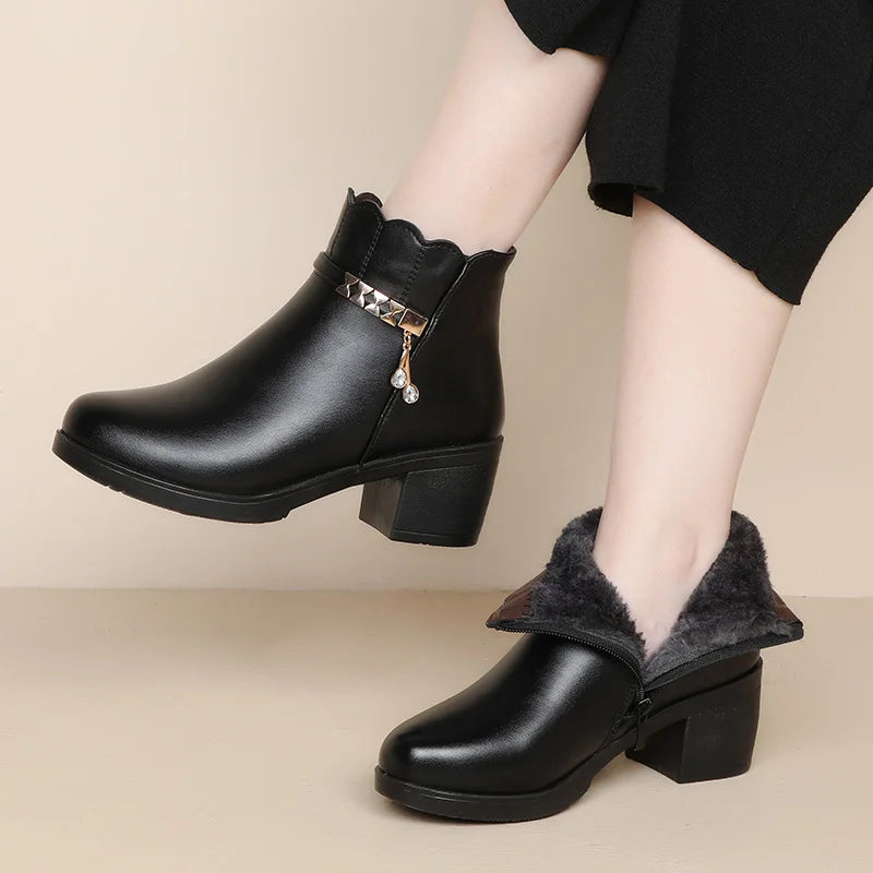 Women’s Ortho-Support Non-Slip Platform Ankle Boots
