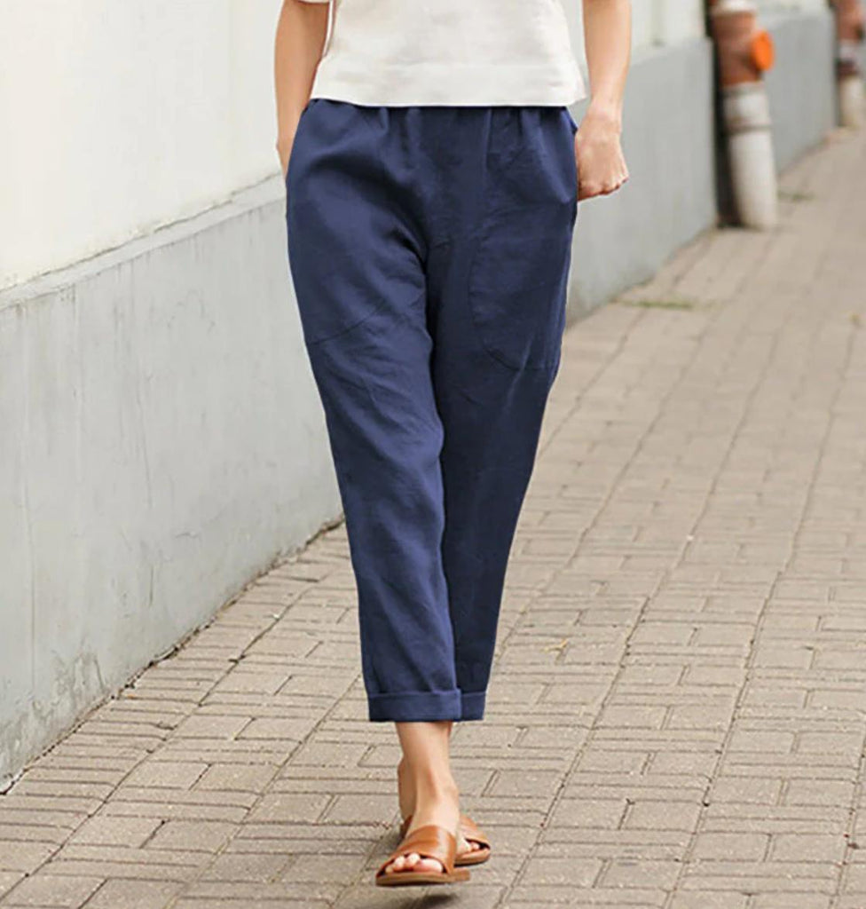 Lightweight Cotton Pants for Women in Plus Sizes
